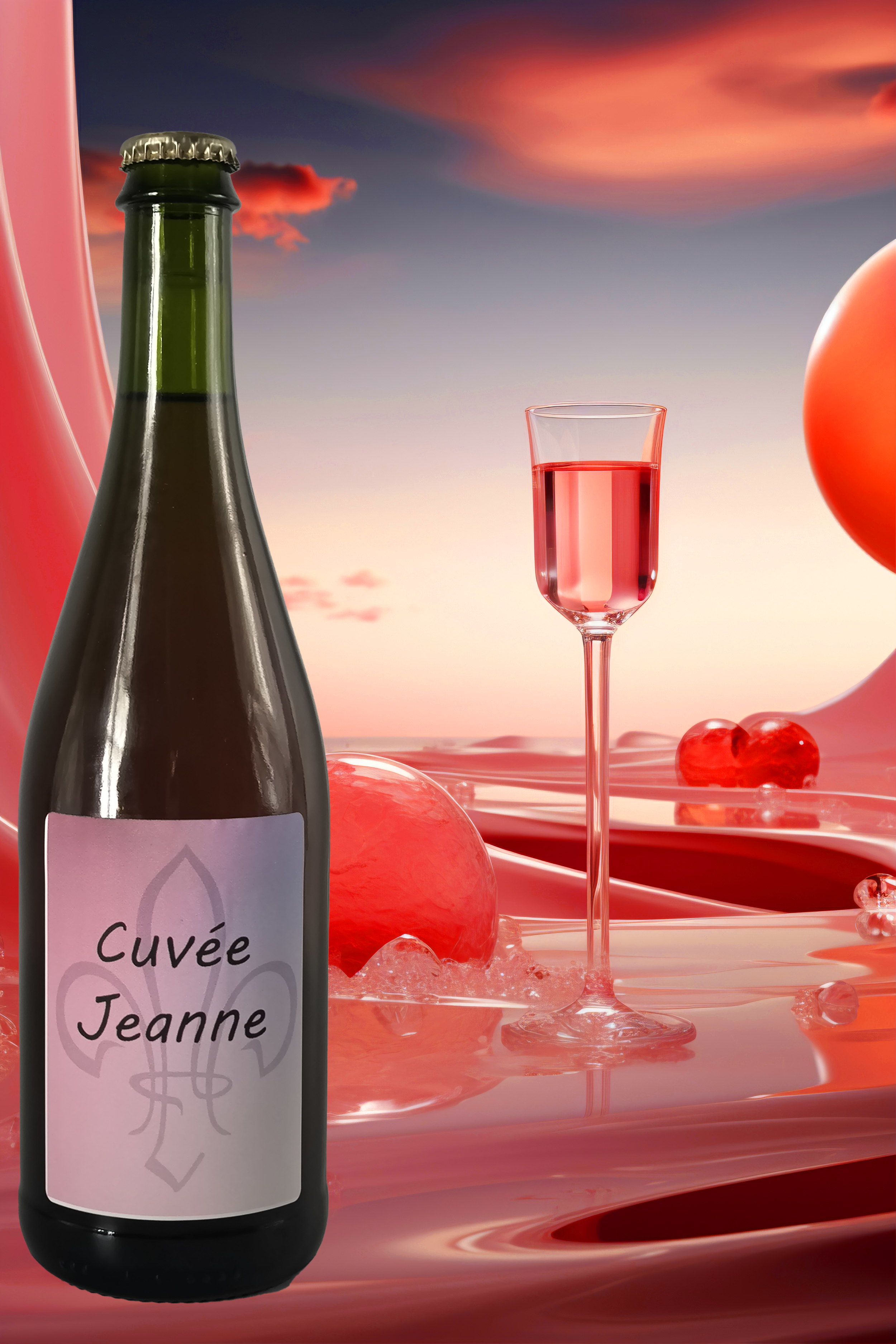Cuvée Jeanne bio Un PetNat rosé sans alcool